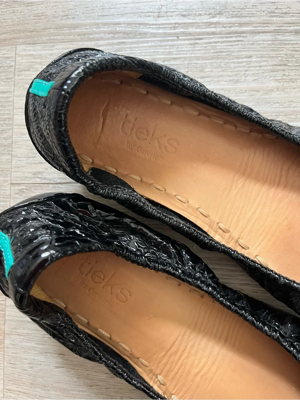 Tieks Obsidian Black Size 7